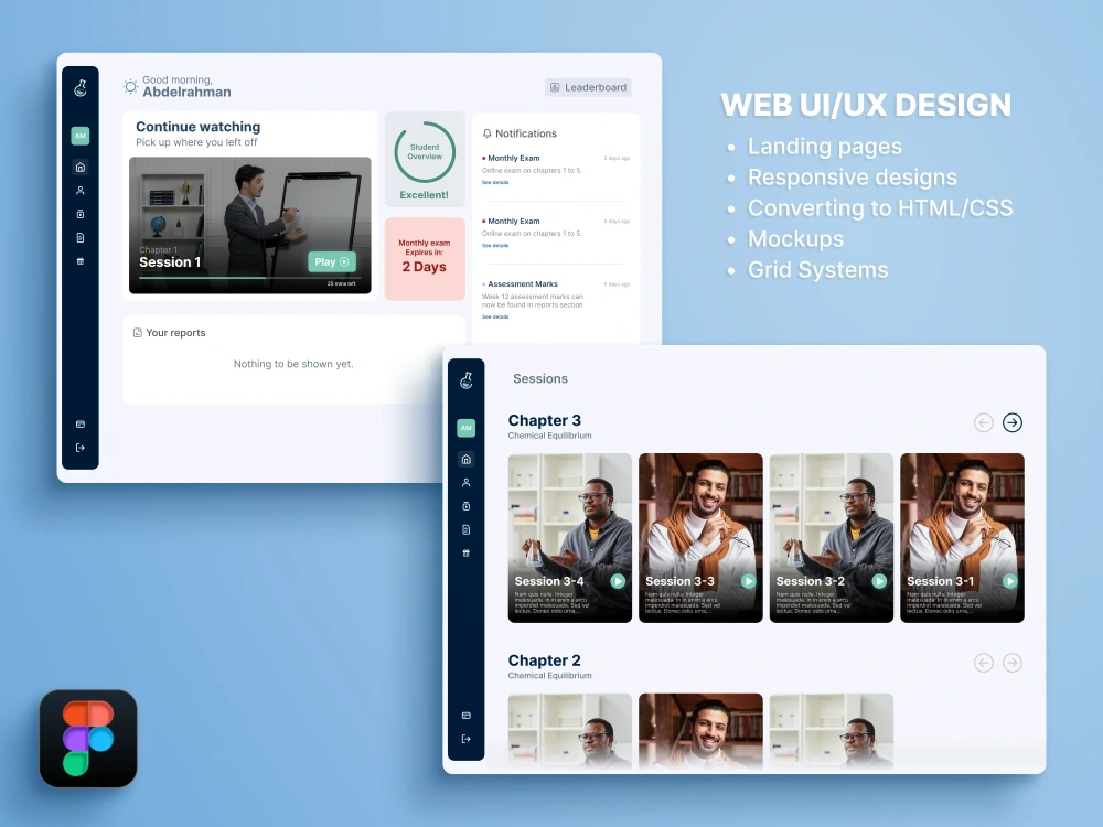 Website UI UX design or landing page UI design & mockup in Figma | Upwork