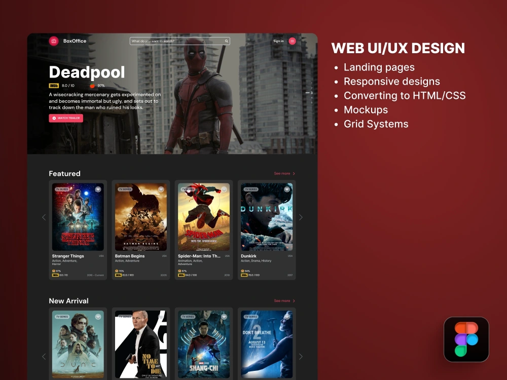 Website UI UX design or landing page UI design & mockup in Figma | Upwork