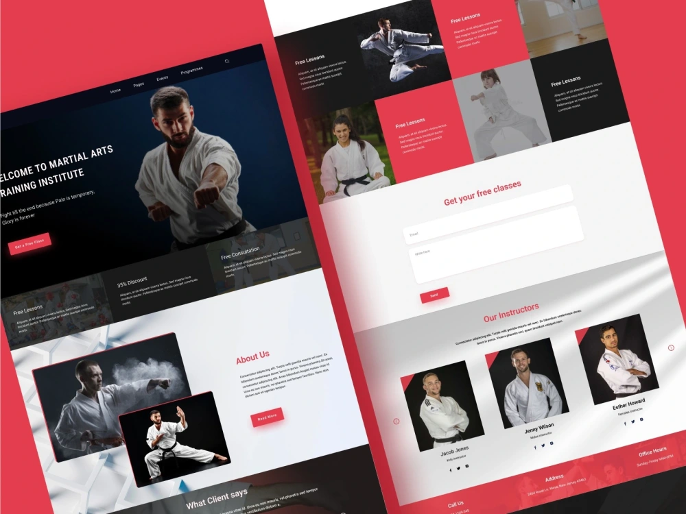 Modern UI UX homepage, web UI, landing page, website design Figma or XD ...