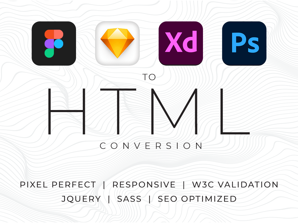 PSD Figma Sketch Adobe XD To Responsive HTML CSS Website Design Upwork