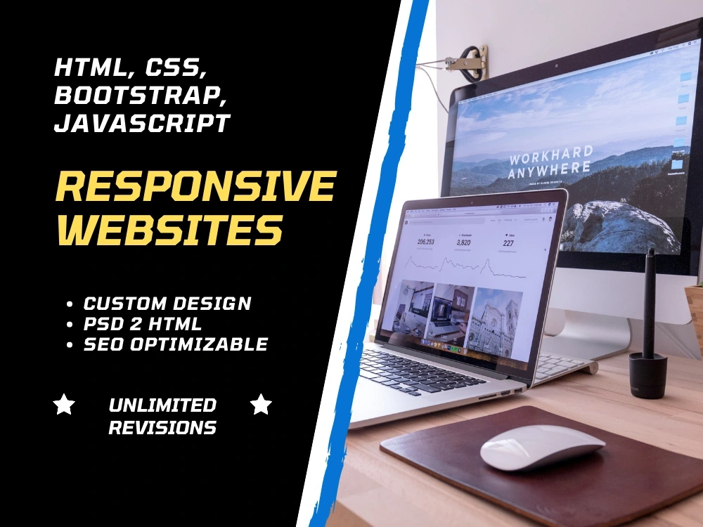 A Responsive HTML, CSS, Bootstrap, and JavaScript Website. | Upwork