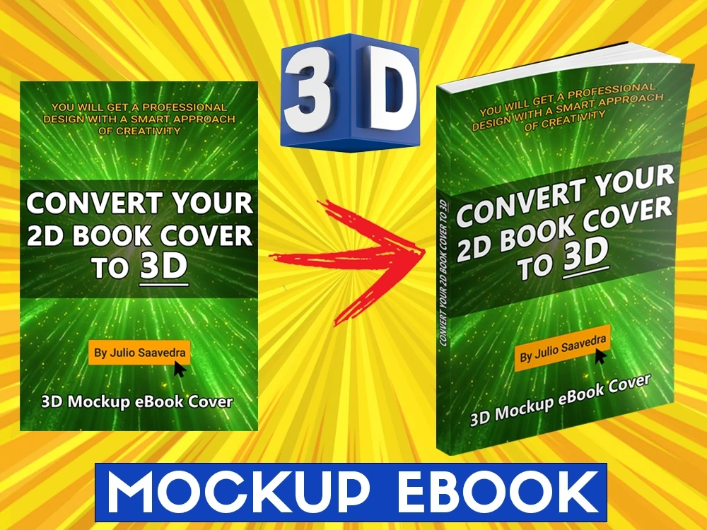 A 3D mockup ebook cover | Upwork