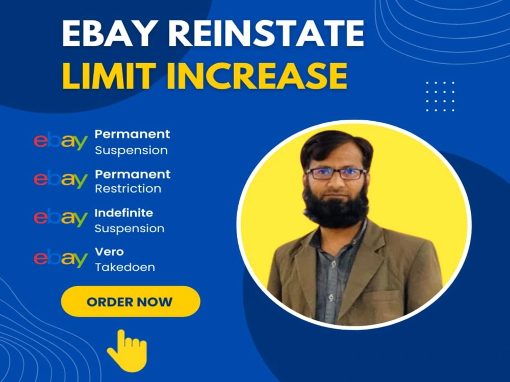Your suspended eBay account reinstated Upwork