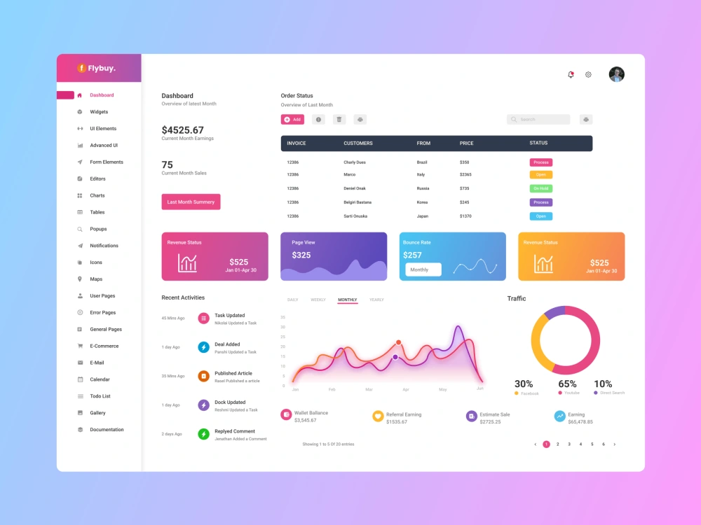 A modern and professional mobile app and web landing page UI/UX designs ...
