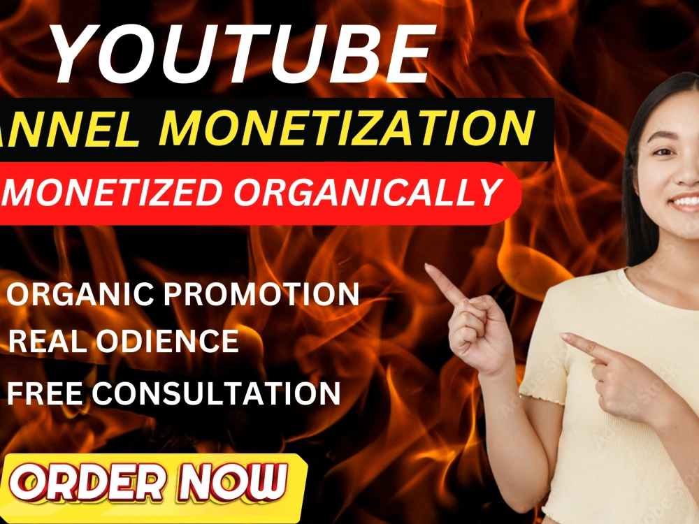 Do organic promotion for complete youtube channel monetization | Upwork