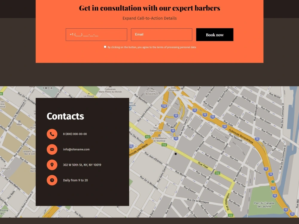 A ready-made landing page written using html / css. | Upwork