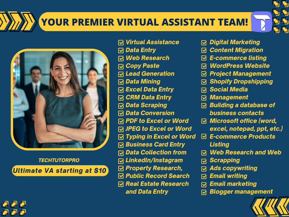 Virtual Assistant Services for Design Data Entry Web Research Ads SM ...