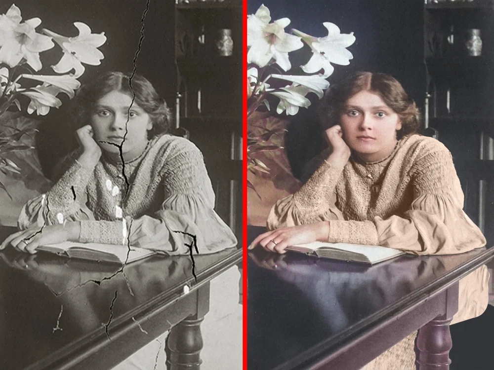 Old photo restoration, Black and white photo colorizing Upwork