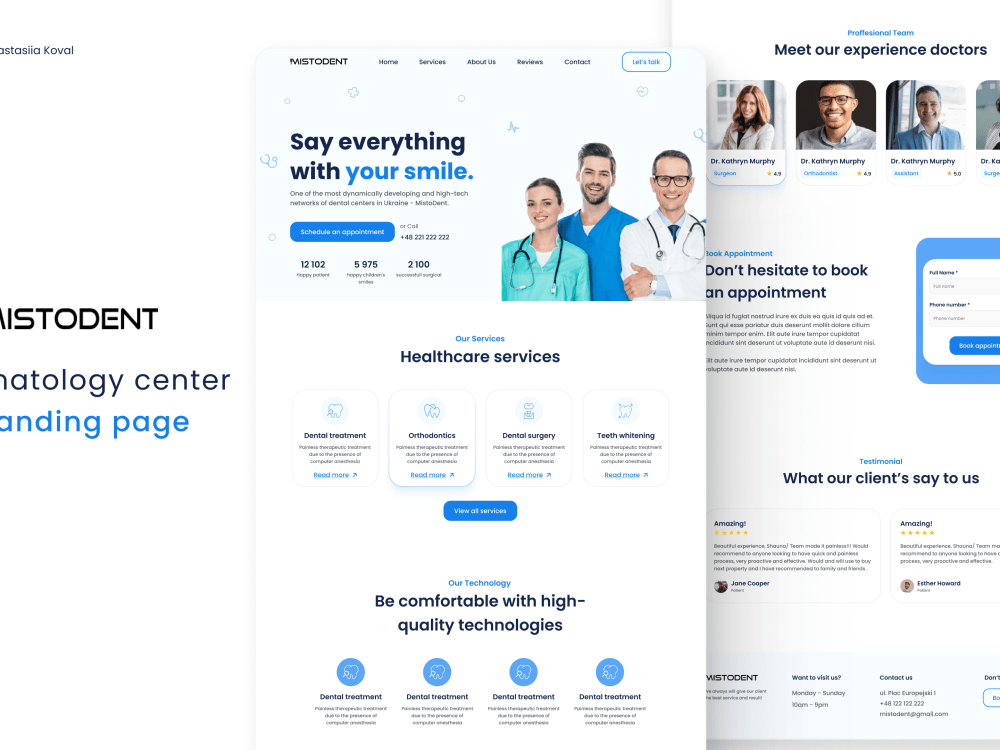 Website Landing Page UI UX design in Figma | Upwork