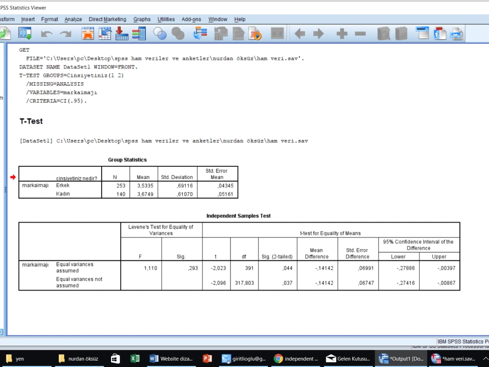 Do data analysis and data interpretation on spss | Upwork