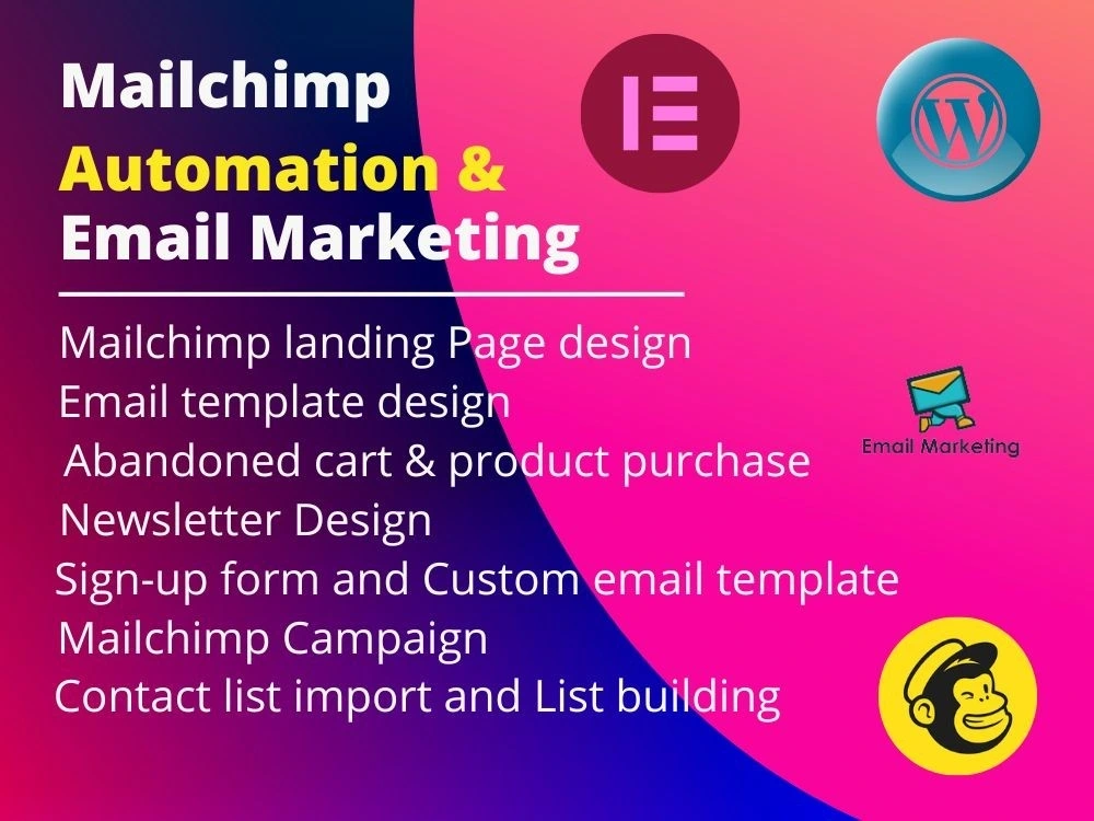 A complete setup of Mailchimp automation and email template | Upwork