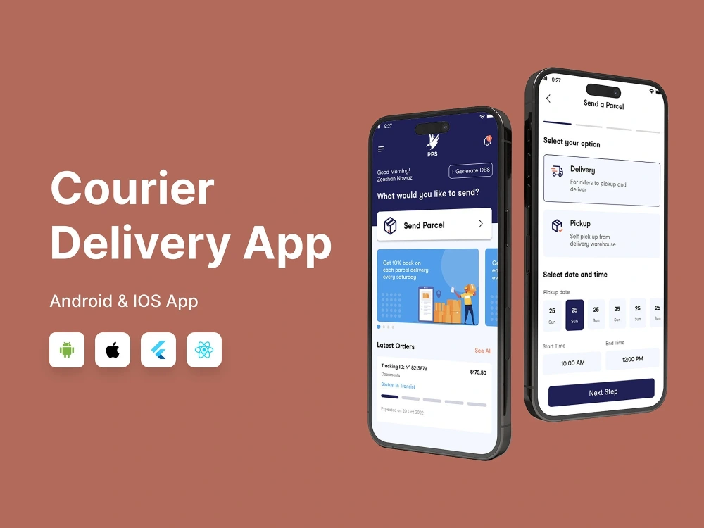 On Demand Courier Delivery App Parcel Delivery App Logistic App Upwork
