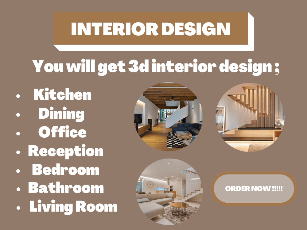 A topnotch interior 3D render Upwork