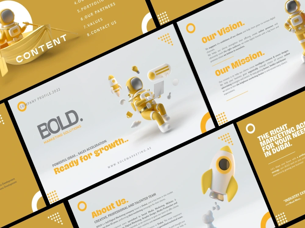 Booklet Brochure Annual Report Company Profile and Pitch Deck