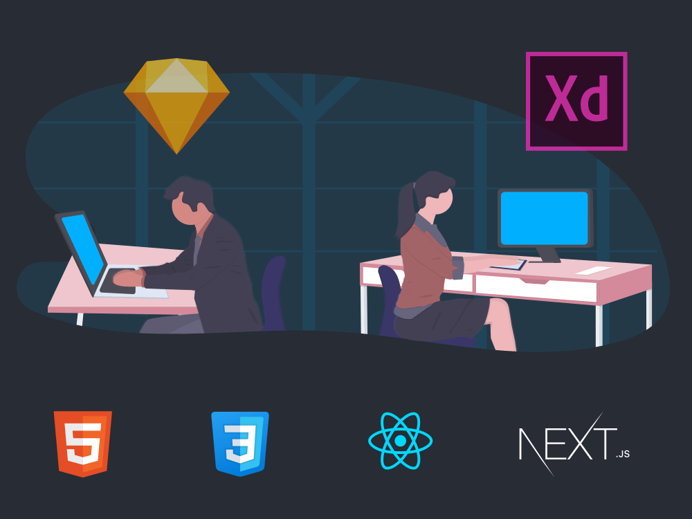 Convert adobe xd, sketch figma to html tailwind css website landing ...