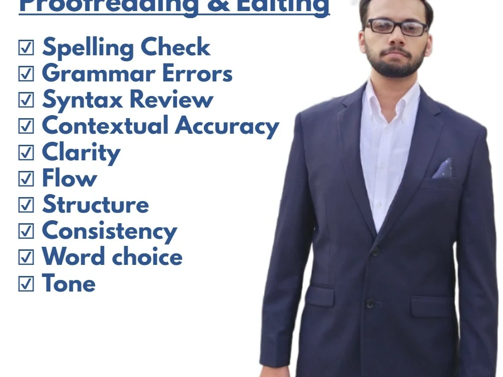 Quick Proofreading, Editing, and Formatting of Your Manuscript Upwork