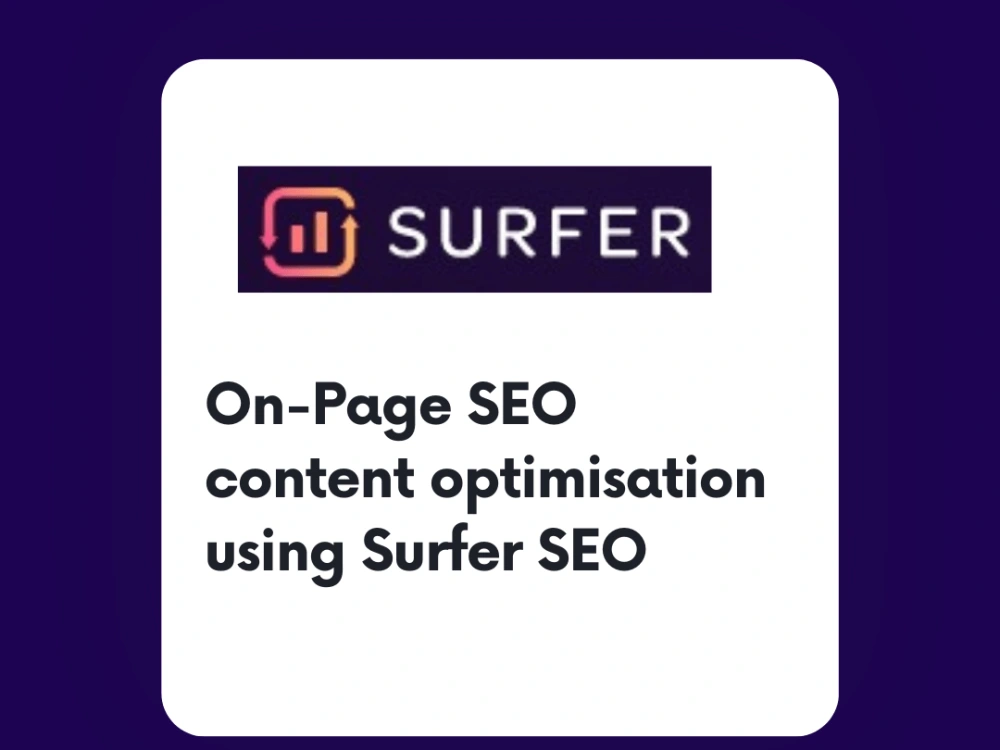 Surfer SEO content for OnPage Optimization Upwork