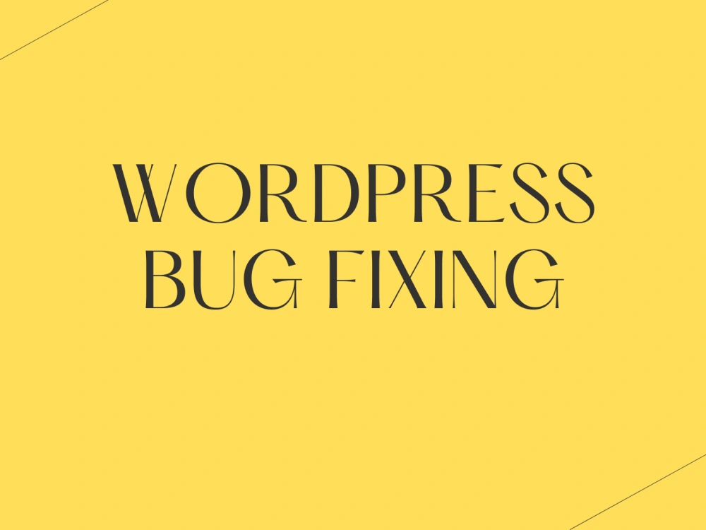 Bug Fixes for your WordPress Site | Upwork