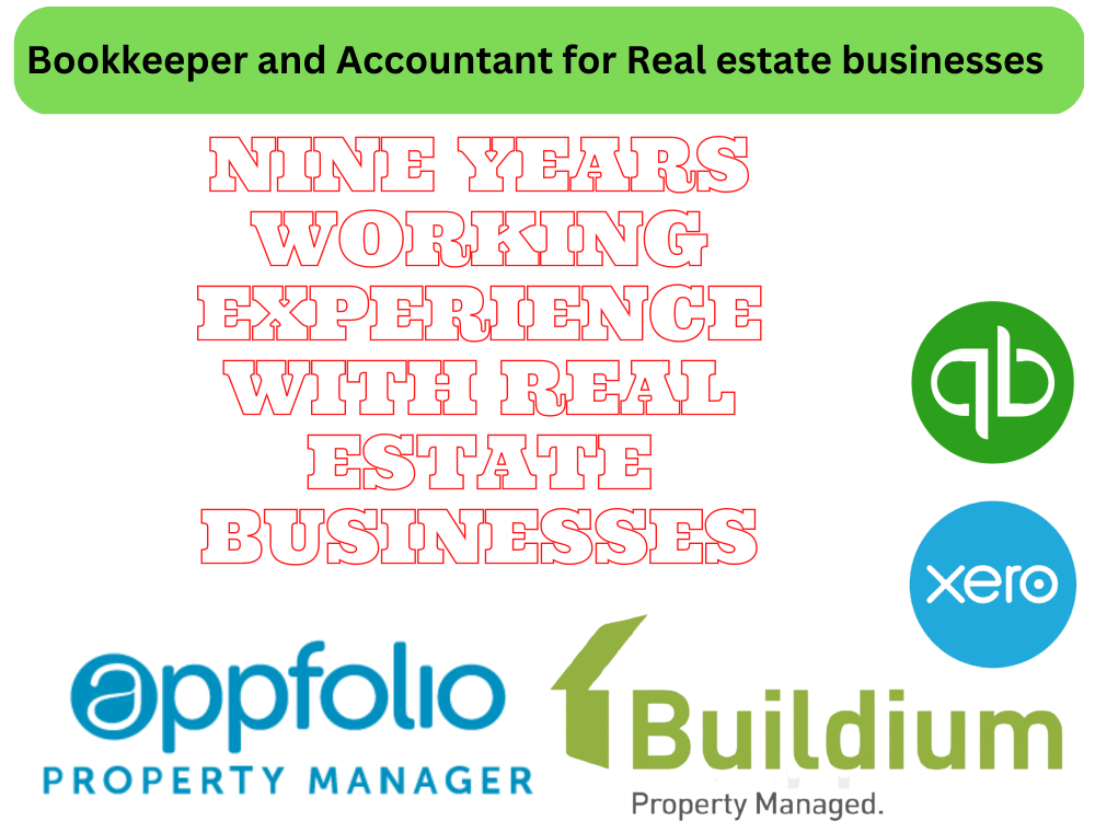 Bookkeeper and Accountant for Real estate businesses Upwork