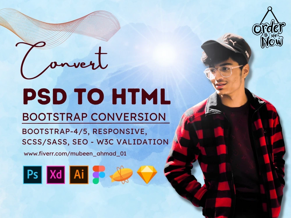 A Converted Xd To Html Figma To Html Psd To Html Bootstrap Upwork