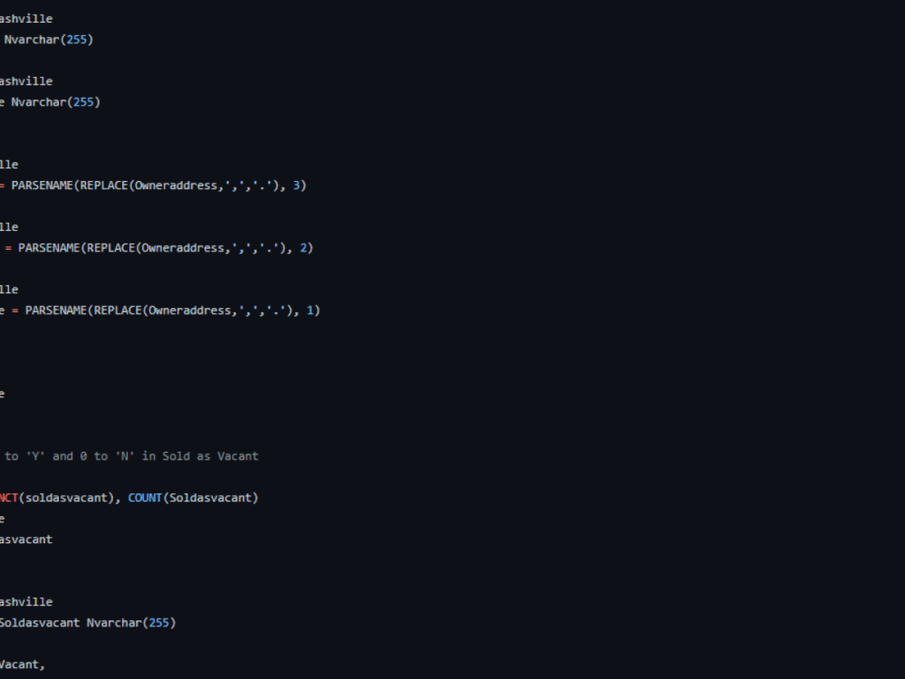 A clean data that is consistent, valid and accurate using SQL | Upwork