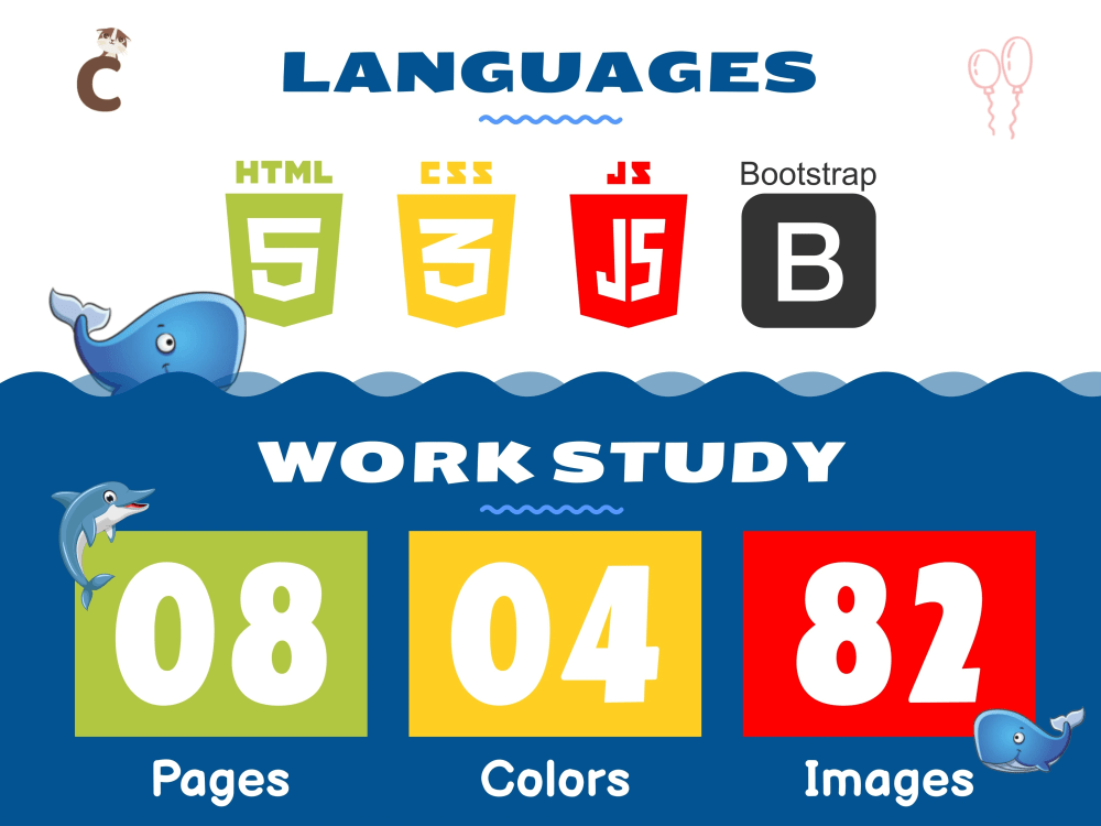 Responsive Kindergarten website template | HTML | CSS | Javascript | Upwork