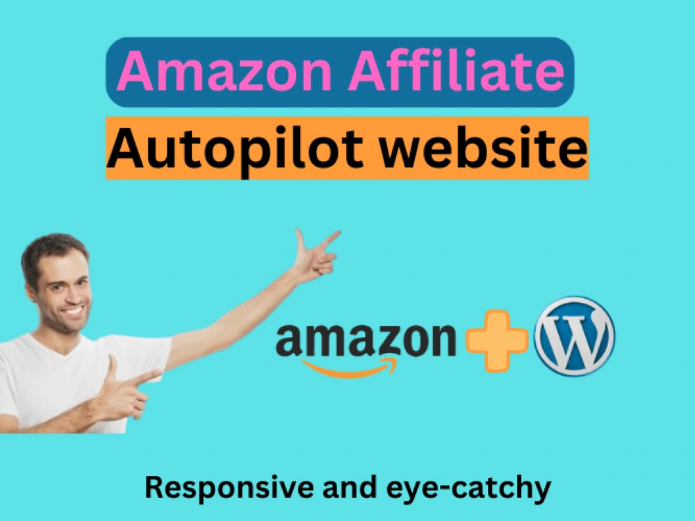 Customized autopilot amazon affiliate website on wordpress with