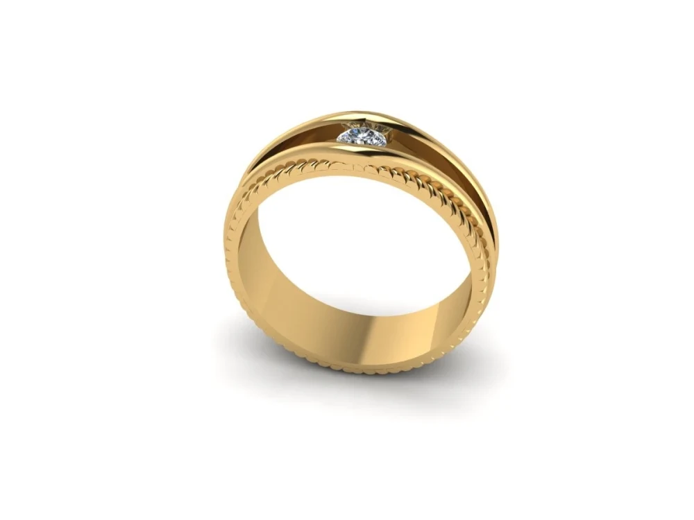 Ladies Net Ring., 3D CAD Model Library