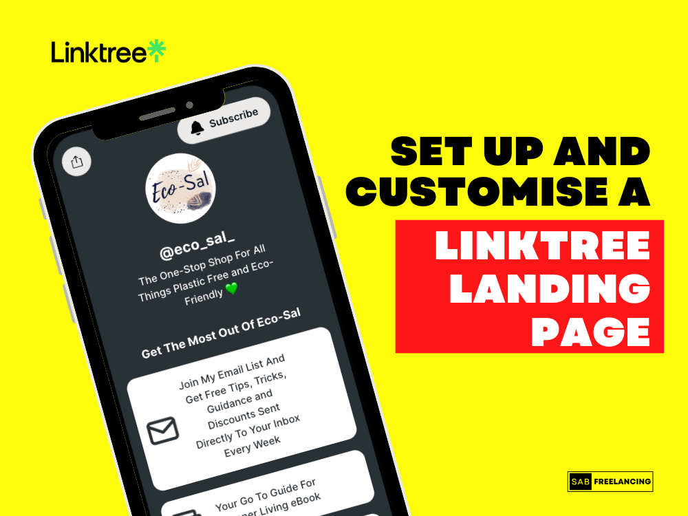 A Customised And Compelling Linktree Landing Page Upwork