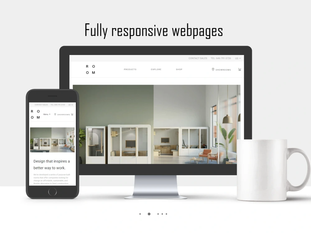 A fully responsive and interactive webpage | Upwork
