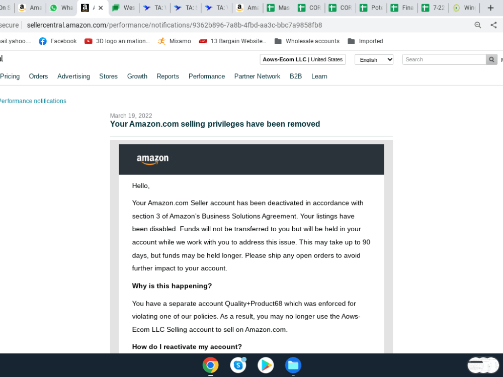 What Is Section 3 Of Amazon's Business Solutions Agreement Reinstated against section 3 of Amazon’s Business Solutions Agreement