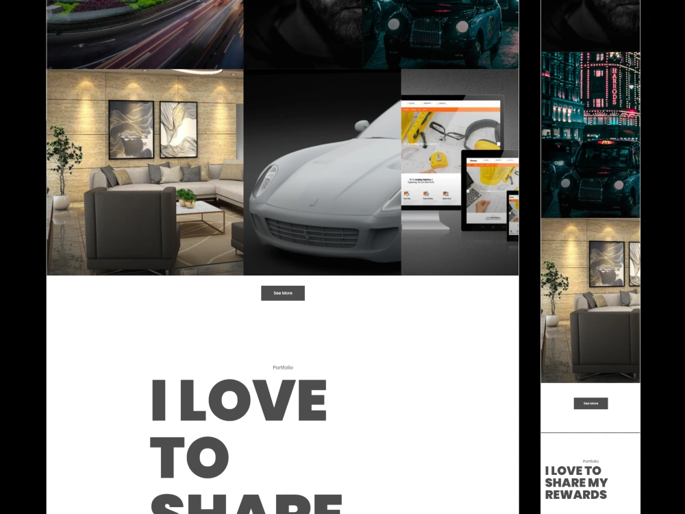 Responsive Portfolio website template | HTML | CSS | Javascript | Upwork