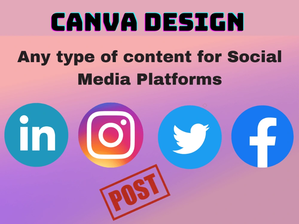 Professional, creative canva designer for social media and any content ...