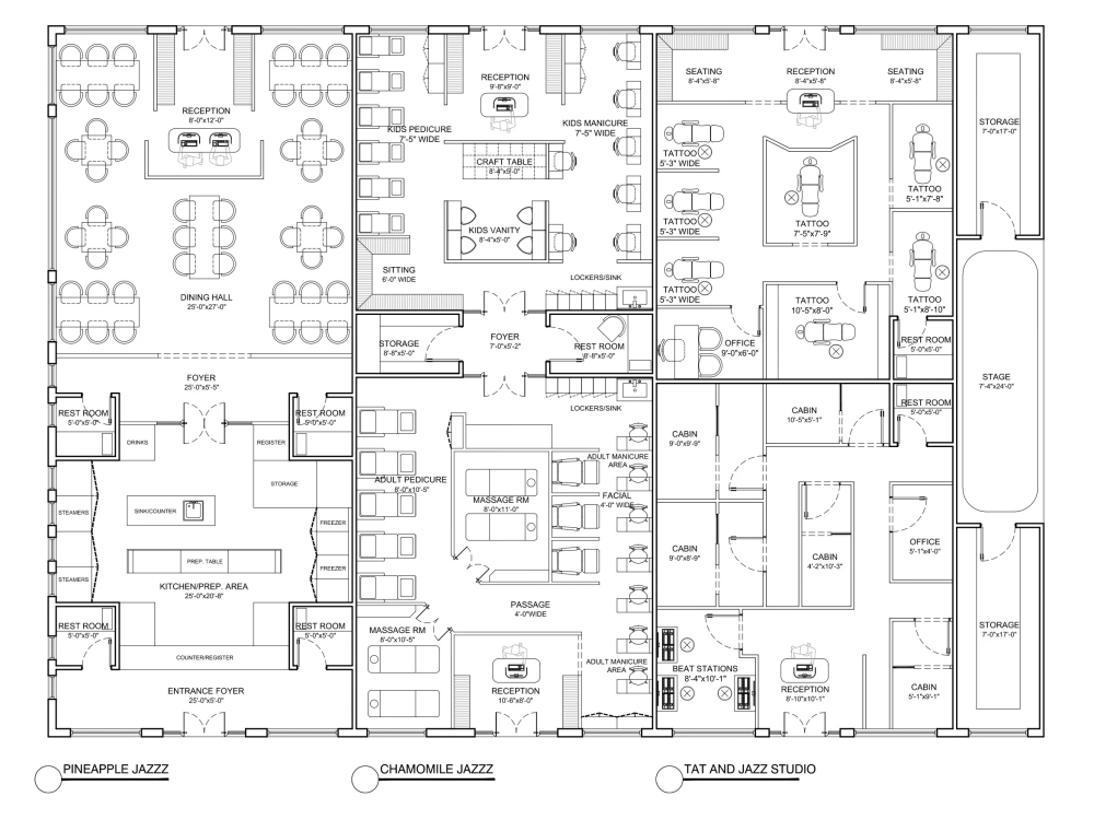 Floor plan, architecture & interior details, blueprint to autocad ...