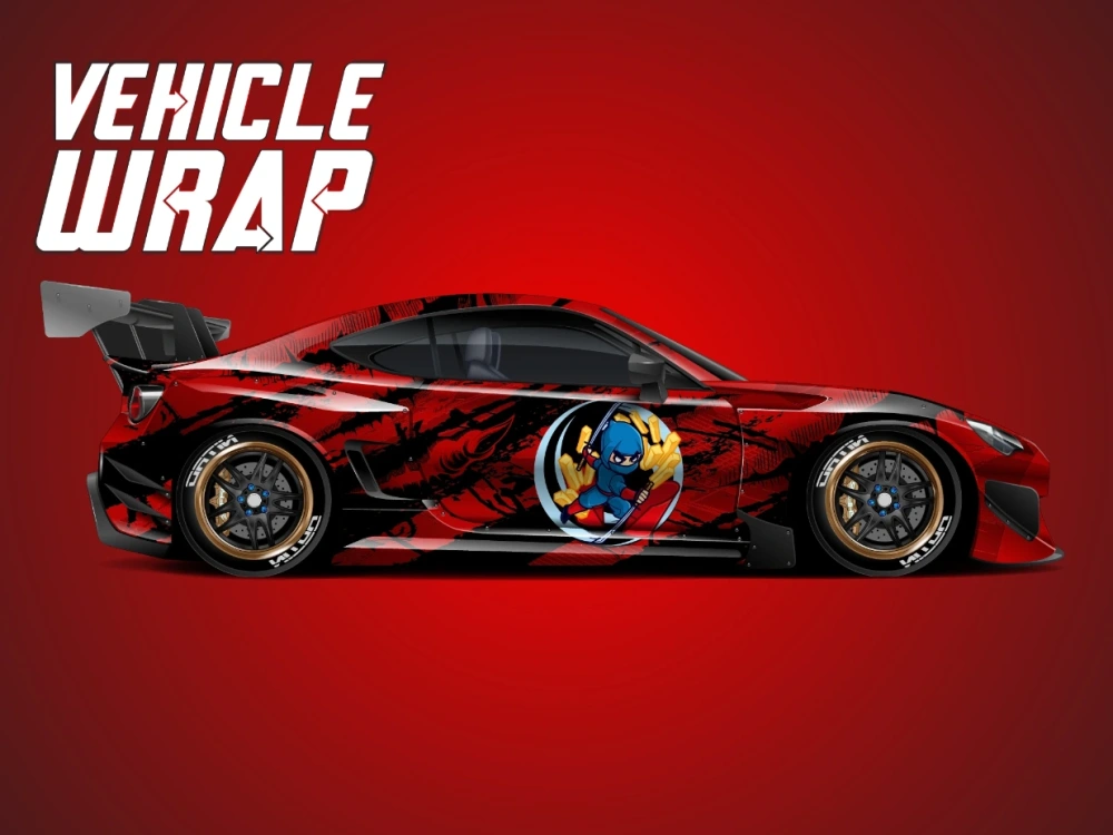 Perfect car sticker design | Upwork