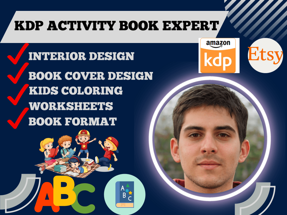 Amazing Custom Kids Activity Books, Covers, and Worksheets for Amazon KDP Upwork