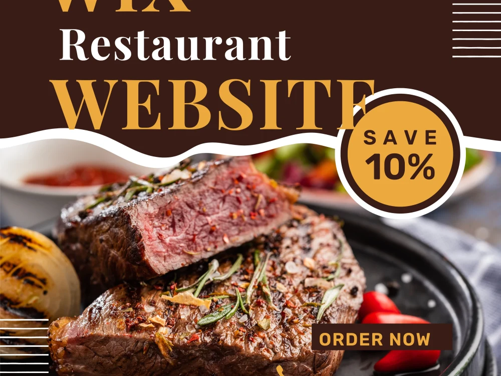 Wix restaurant landing page, wix website, wix expert Upwork