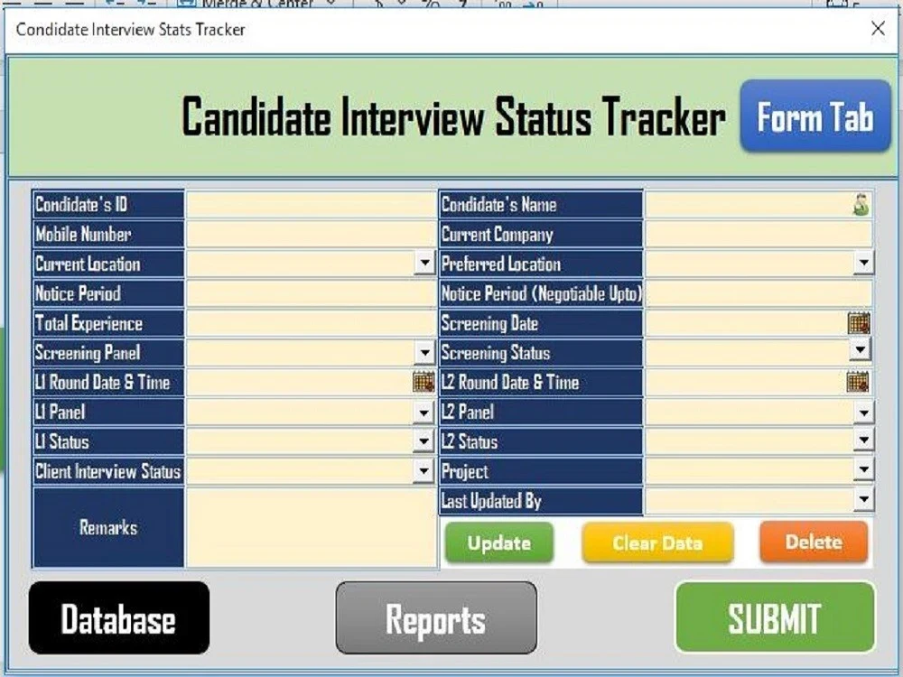 Attractive VBA Userform and Interactive Dashboard | Upwork