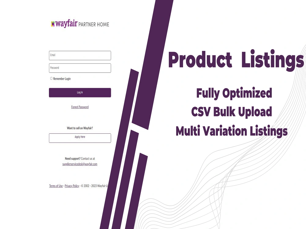 Wayfair Professional Optimized Product Listing Upwork