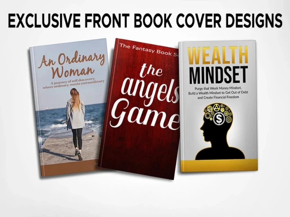 A design book cover, ebook cover, amazon KDP cover with 3d mockup Upwork