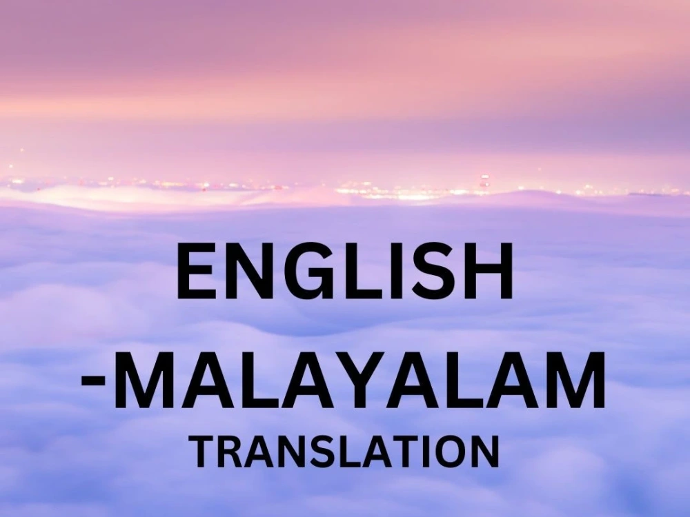 Academic or creative English Malayalam translation Upwork Academic or creative English Malayalam translation Upwork