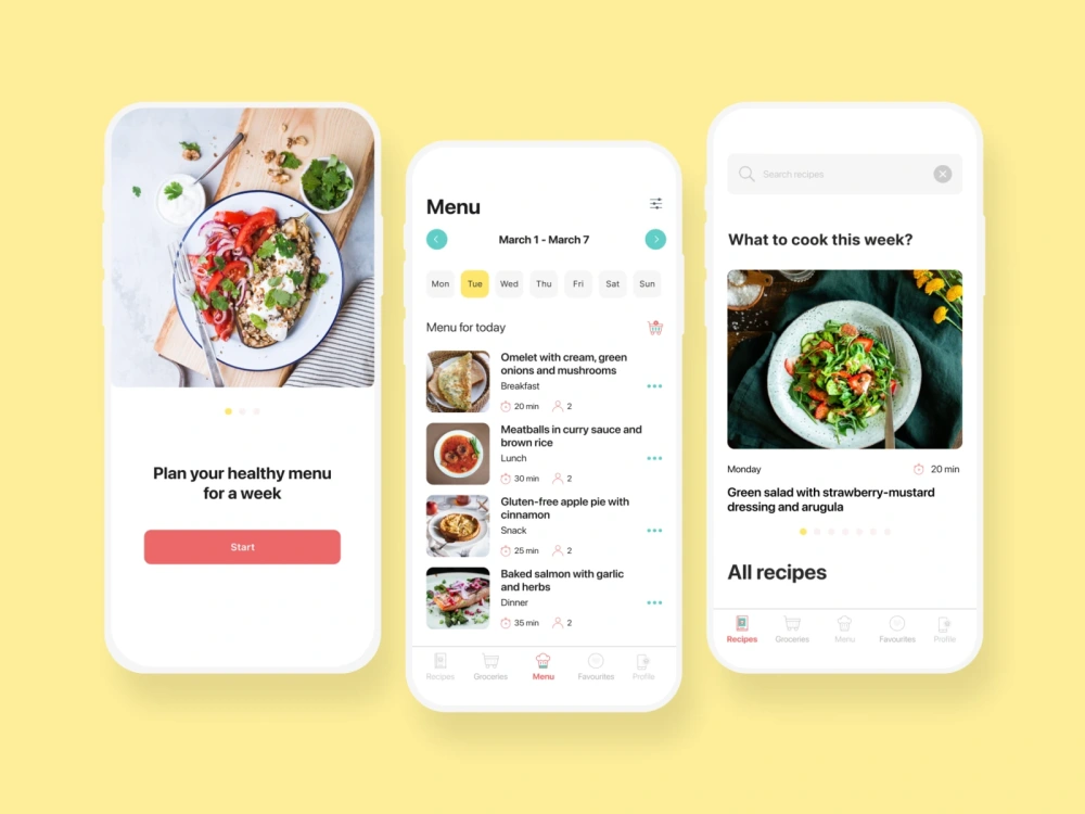 An interactive UI app design in Figma | Upwork