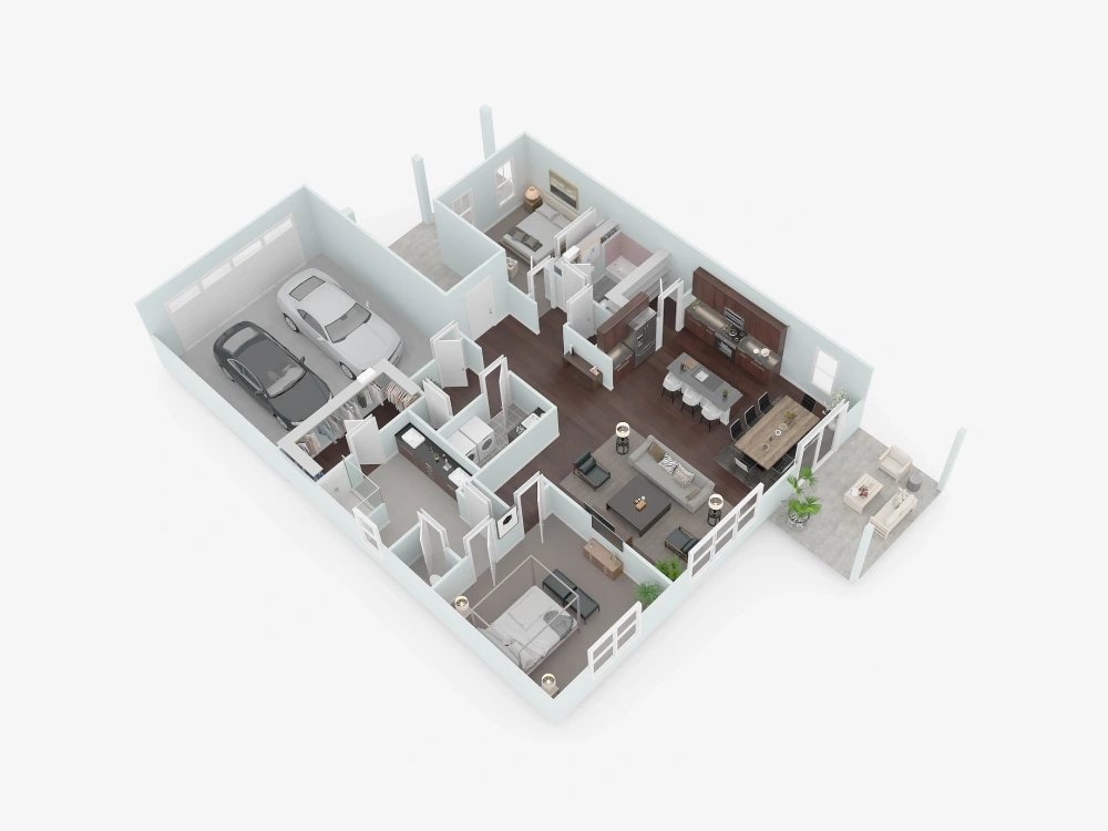 To convert a 2D floor plan to a 3D floor plan | Upwork