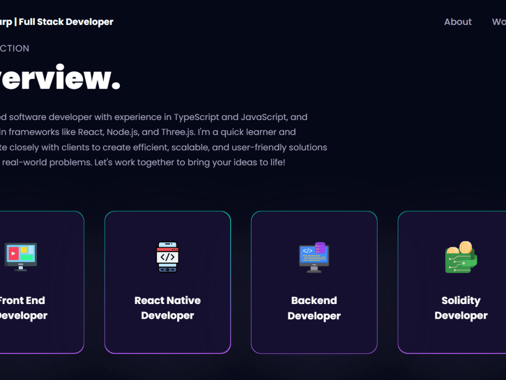 A stunning portfolio website that is sure to impress prospective ...