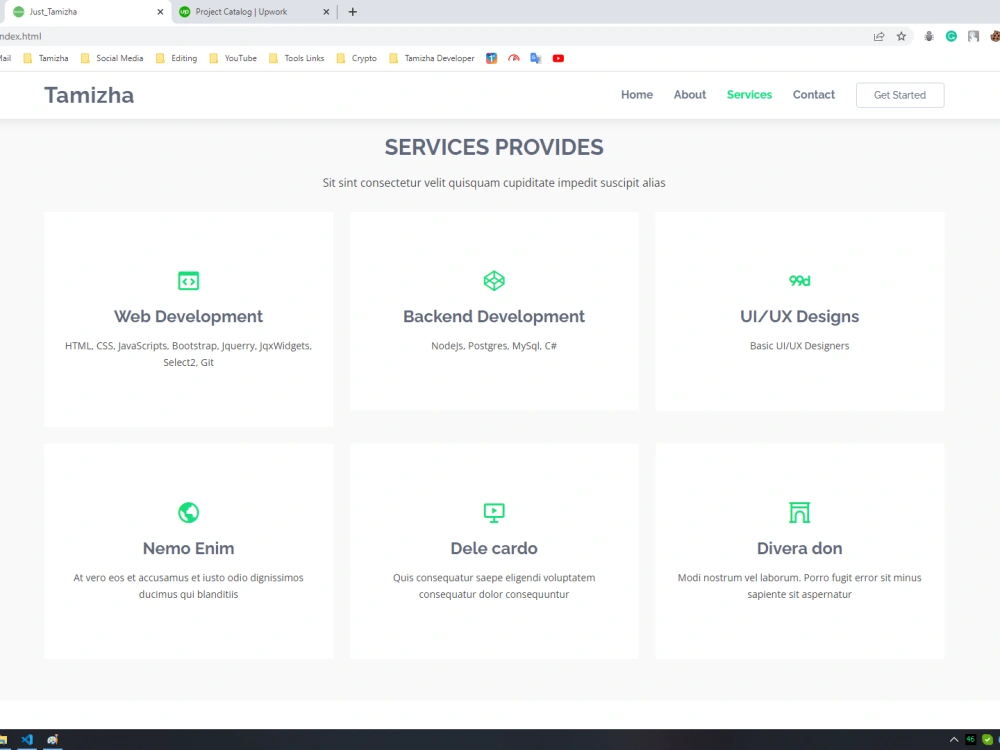Your customized website from your custom Template | Upwork