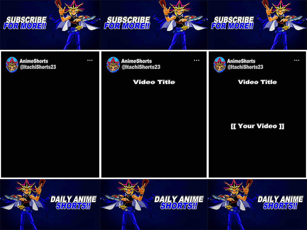 A custommade anime reel template Upwork