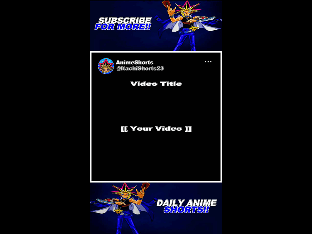 A custommade anime reel template Upwork