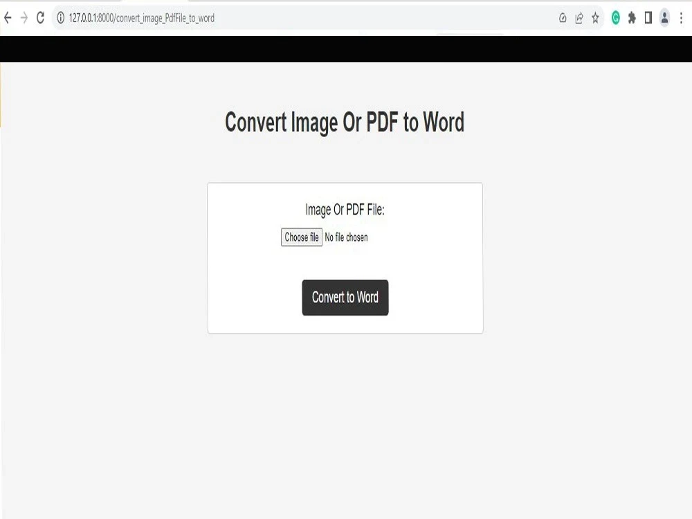 Image and PDF To MS Word Project in Django Python | Upwork