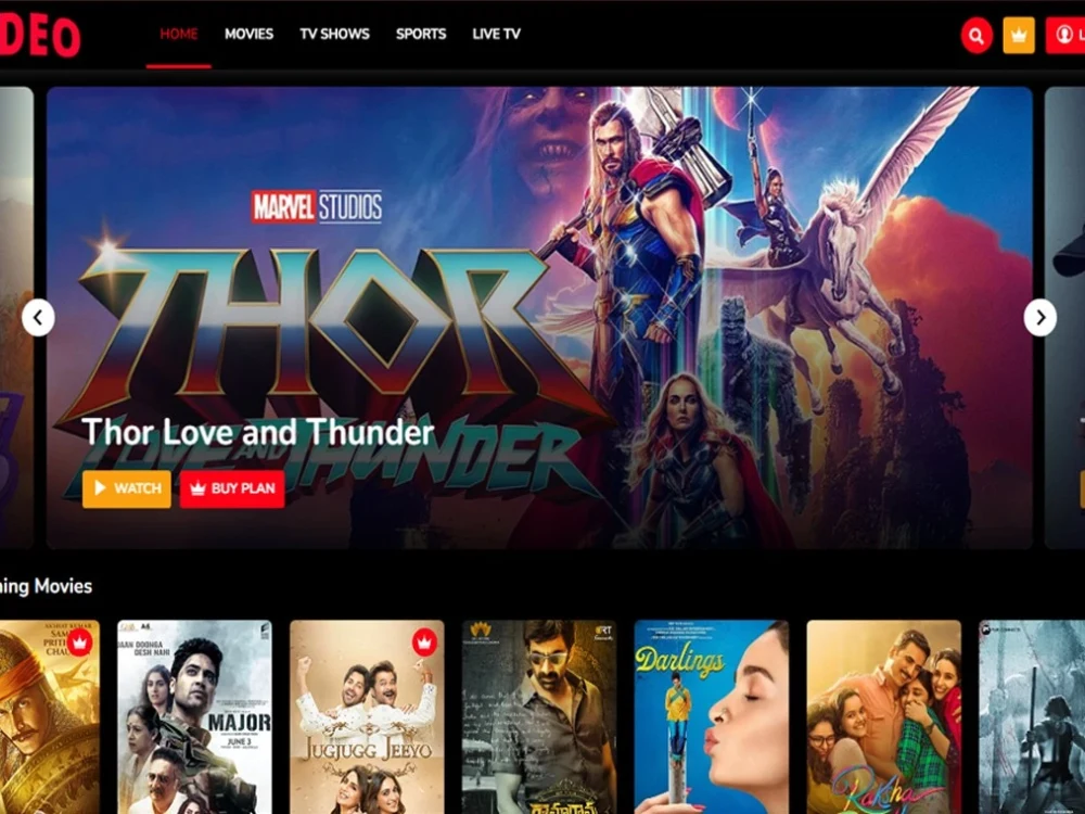 A video listing/streaming website to manage movies, shows, and