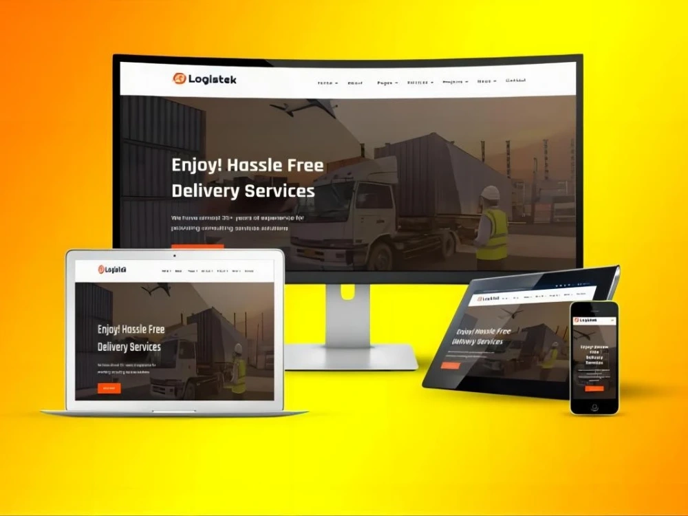 Logistics website for trucking dispatch freight cargo moving company ...